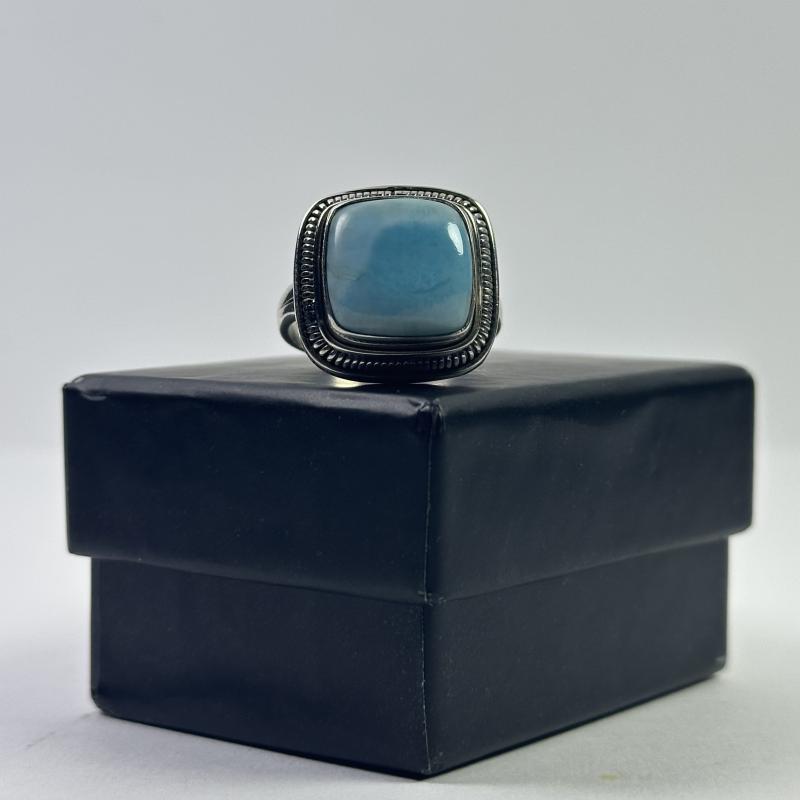 Larimar Taşlı Gümüş Yüzük