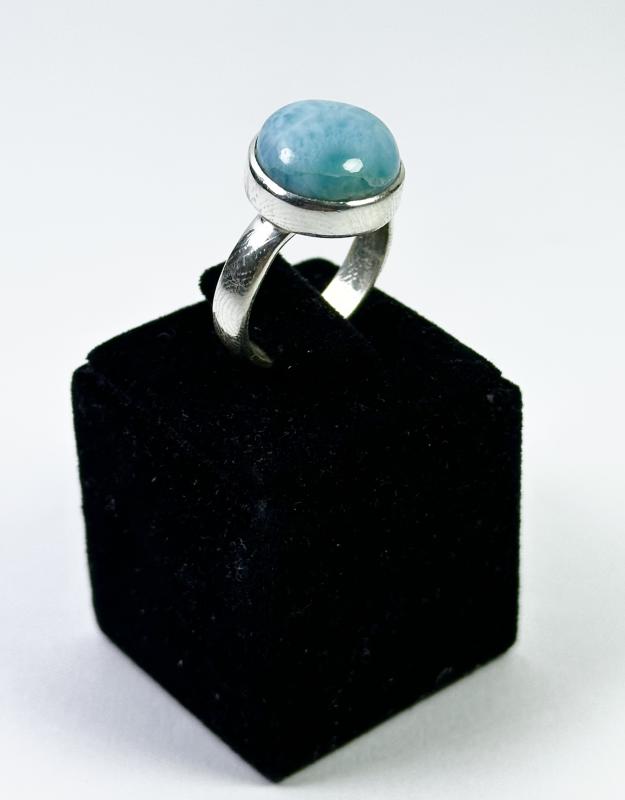 Larimar Taşlı Gümüş Yüzük