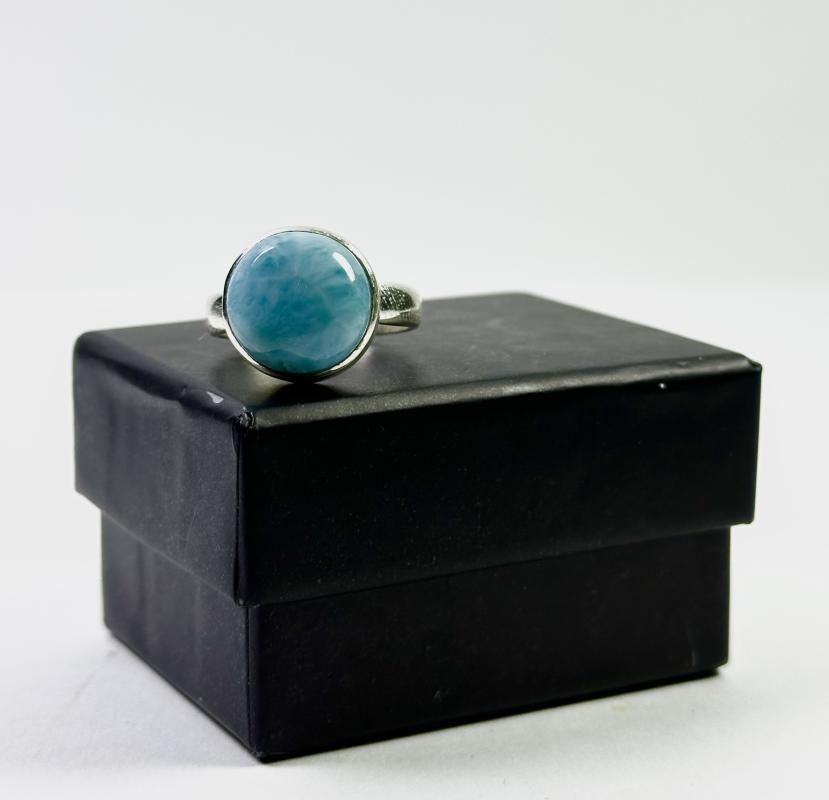 Larimar Taşlı Gümüş Yüzük