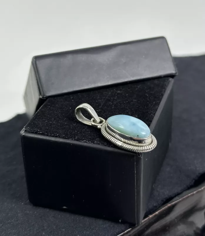 Larimar Gümüş Kolye Ucu