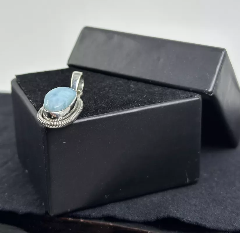 Larimar Gümüş Kolye Ucu