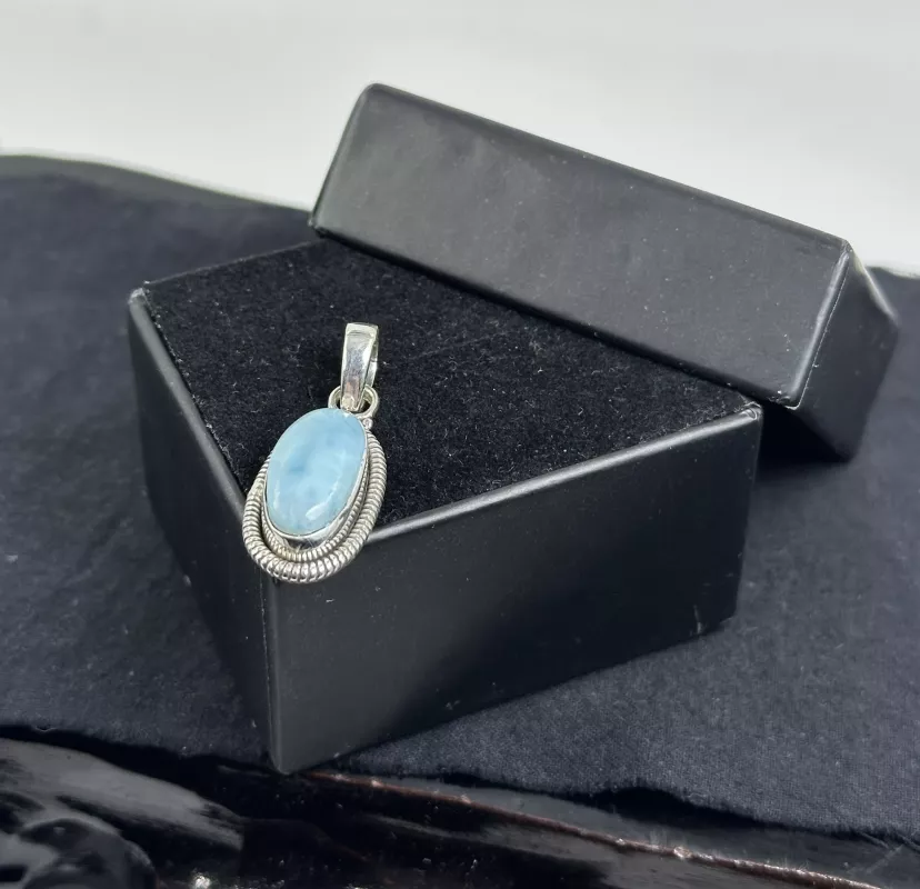 Larimar Gümüş Kolye Ucu