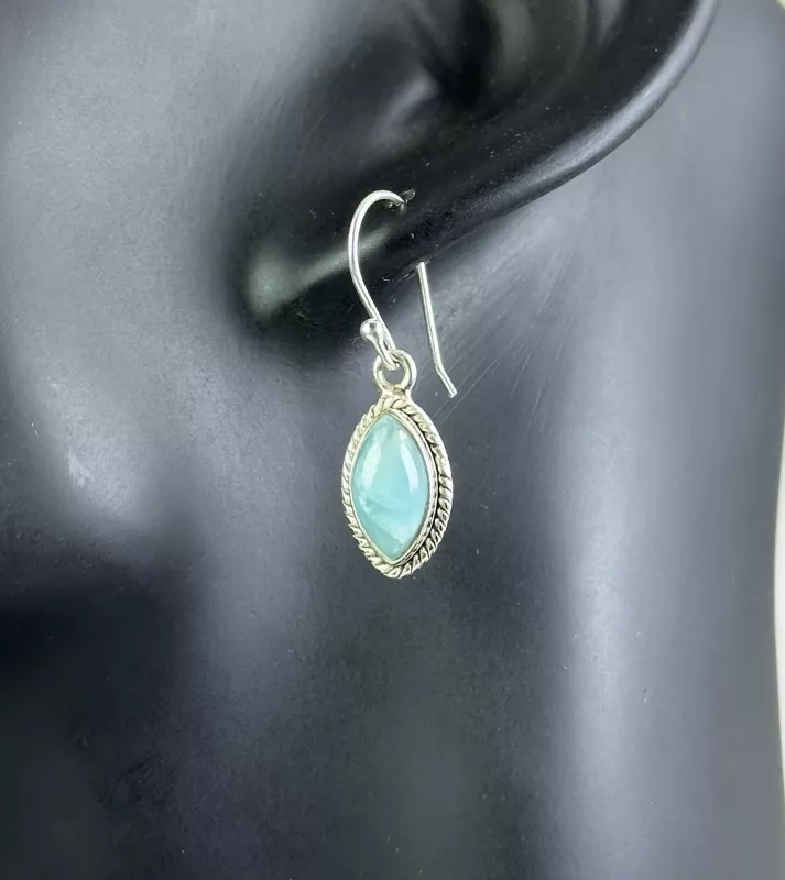 Larimar Gümüş Küpe