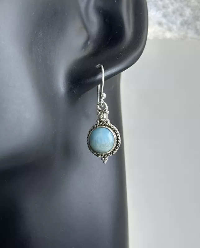 Larimar Gümüş Küpe