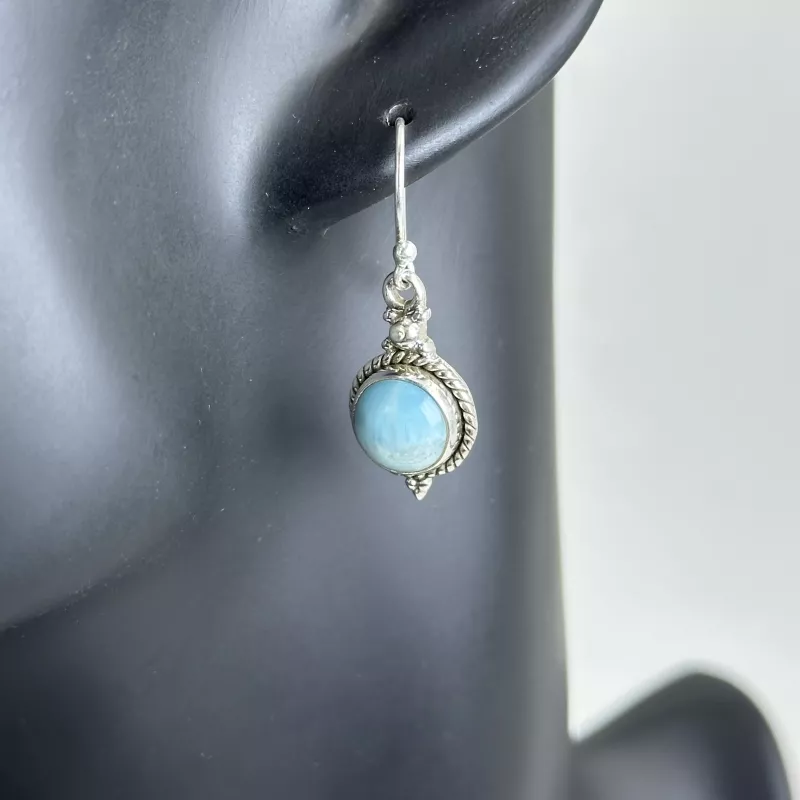 Larimar Gümüş Küpe