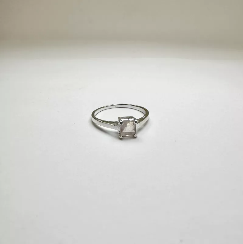 Gül Kuvars (Rose Quartz) Gümüş Yüzük