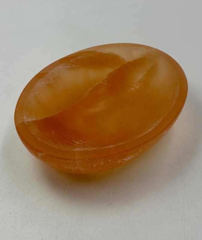 Turuncu selenit kase (OVAL)