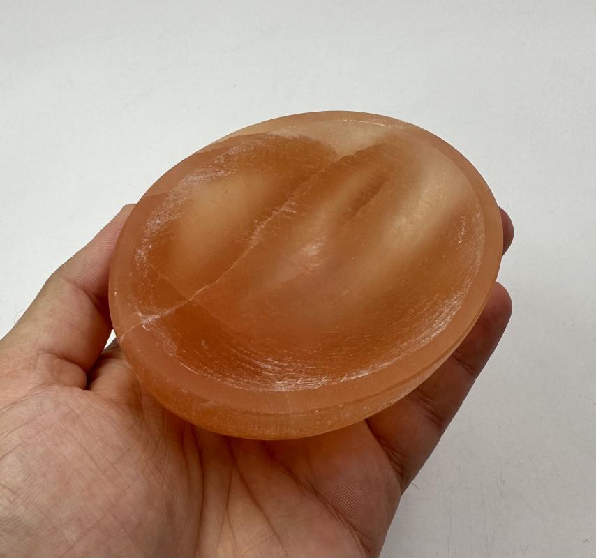 Turuncu selenit kase (OVAL)