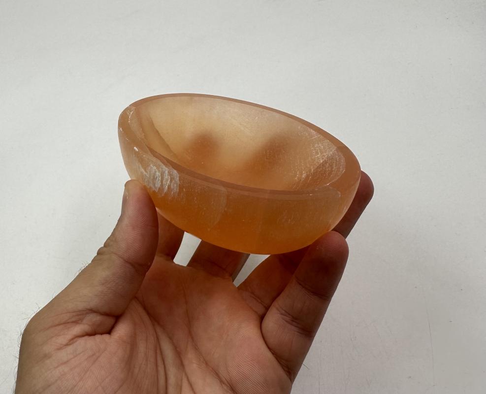 Turuncu selenit kase (OVAL)