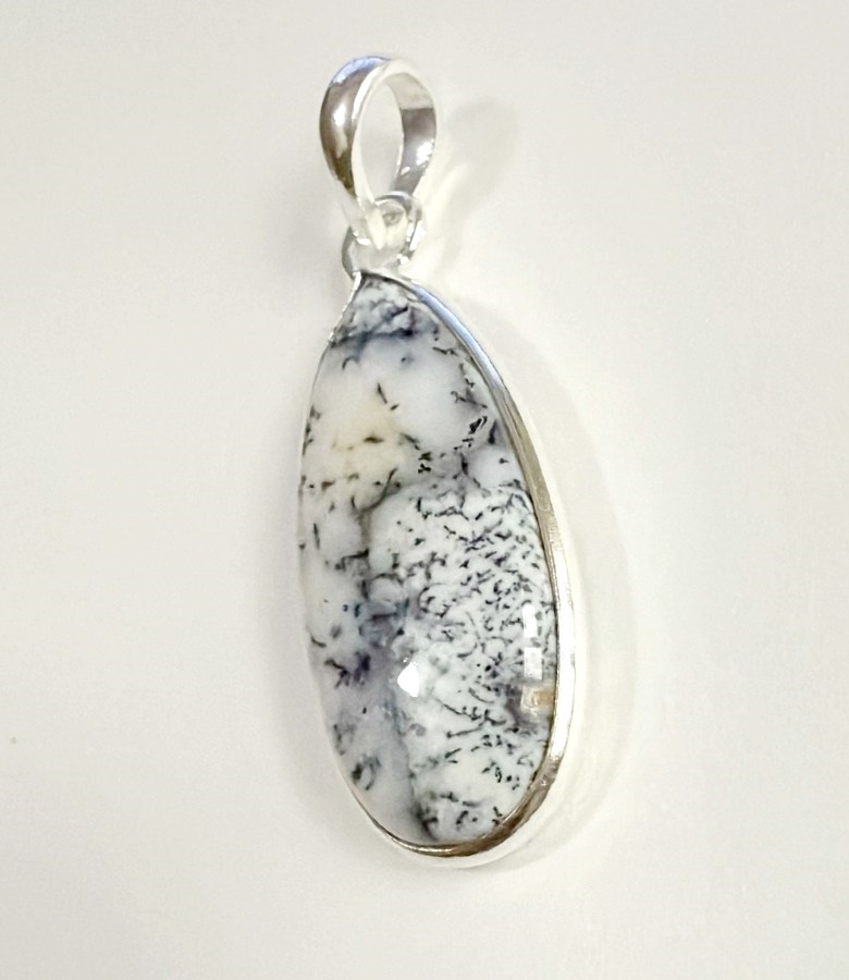 Dendritli Opal Taşından Kolye Ucu