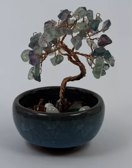 Yapraklarındaki tüm taşlar florittir.