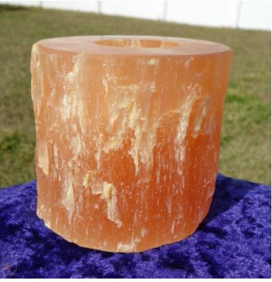 Doğal Selenit Mumluk