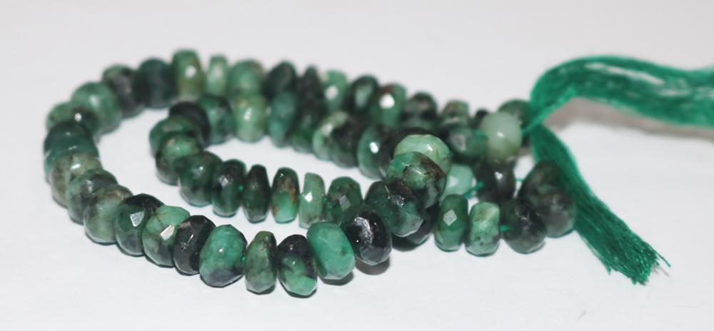 Rondela kesim, doğal zümrüt.