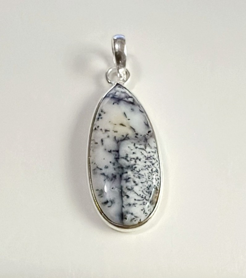 Dendritli Opal Taşından Kolye Ucu