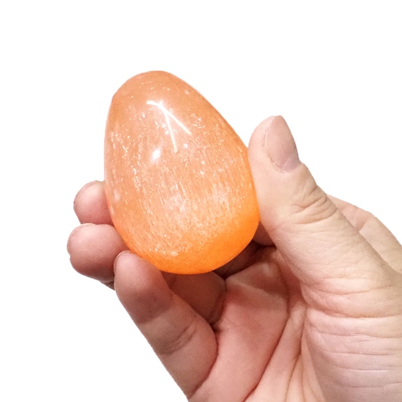 Selenit Taşından Yumurta Model Obje