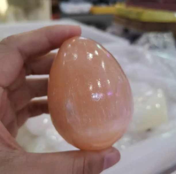 Selenit Taşından Yumurta Model Obje