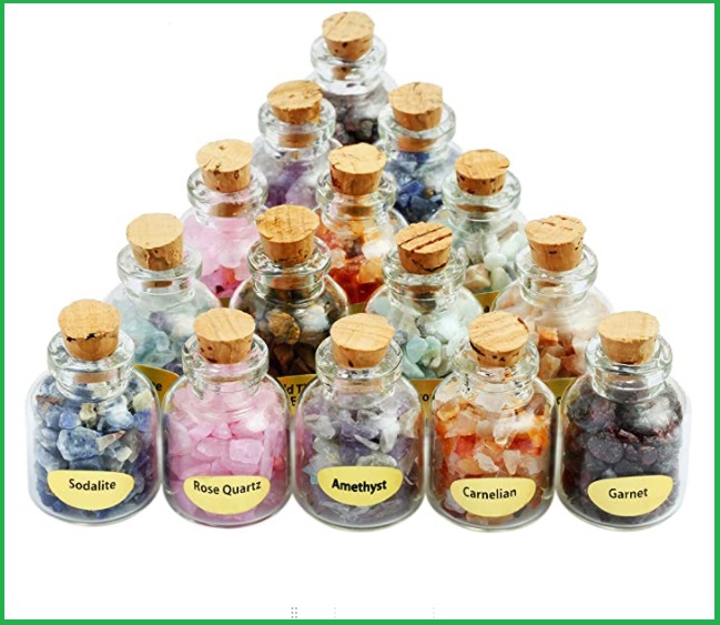 9 Çeşit Taşlı Mini Parfüm Şişesi